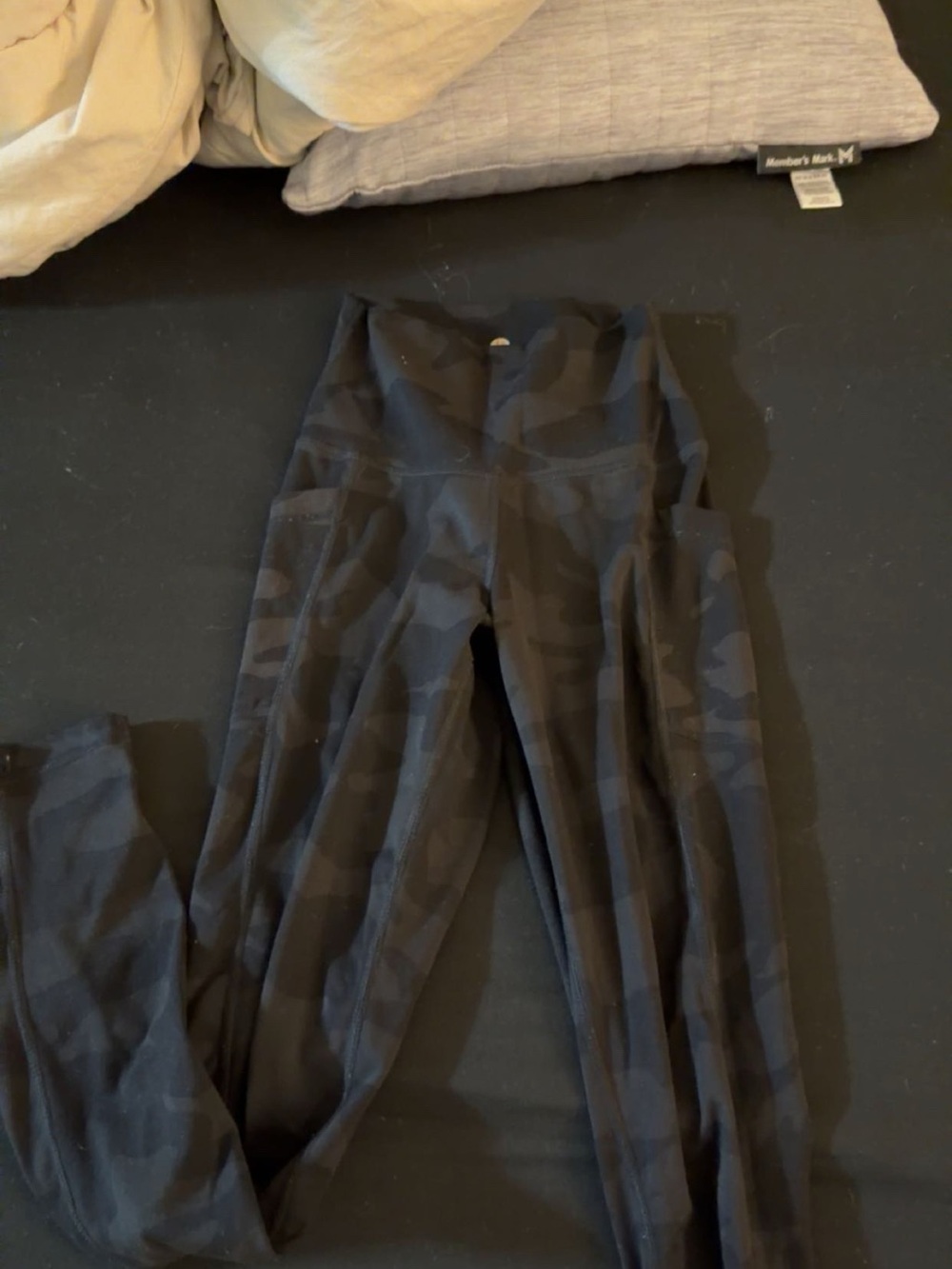 Fabletics Black Camo High-Rise Leggings